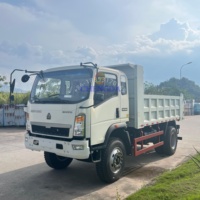 Camions à benne basculante Howo 4*2 4*4 4wd neufs et d'occasion Sinotruk 6 8 10m3 diesel légers 5 8 10 12 15 tonnes pour la ferme, les galets, le sable, à vendre