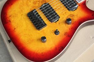 جيتار كهربائي Flyoung Cherry <span class=keywords><strong>Sunburst</strong></span> مزود بـ 7 أوتار أدوات متوترة باللون الأسود - Product Image 3