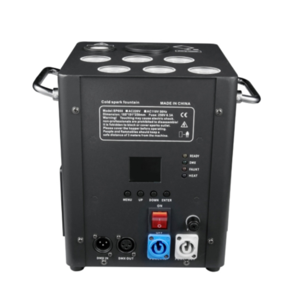 6 шт. Rgbw 4 в 1 Dmx 600 Вт машина для холодной искры с дистанционным управлением сценическая фейерверк холодная Пиро машина со светодиодами