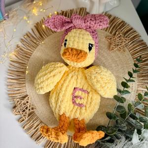 Haute Qualité Crochet Canard Snuggler Bébé Beau Cadeau Crochet Animal Snuggler Animal En Peluche Crochet Mallard Snuggler - Product Image 3