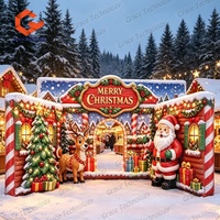 Panneau publicitaire gonflable pour les événements de Noël, les fêtes, les scènes, les logos publicitaires gonflables, décoration intérieure et extérieure