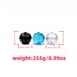 Esfera de Cristal de 6CM con Diseño Animal Multifacético, Base Plana, Atrapasueños, Decoración para el Hogar, Accesorio de Fotografía, Adorno de Escritorio de Lujo - Product Image 4