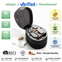 Özel Logo Hassas Hap Kesici Fabrikası Toptan Satış Ayarlanabilir Merkezleme Cihazlı Küçük Tabletler İçin Hap Bölücü Özel Etiket