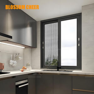 Fenêtres coulissantes modernes à <span class=keywords><strong>double</strong></span> <span class=keywords><strong>vitrage</strong></span> avec moustiquaire, cadre en alliage d'aluminium, certifiées Energy Star, pour salle de bain et salon (modèle allemand) - Product Image 6