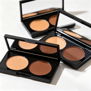 Paleta de Contorno e Iluminador en Polvo de Marca Privada, 2 Colores Mezclables, Maquillaje Facial Mate con Espejo, Venta al Por Mayor OEM - Product Image 6