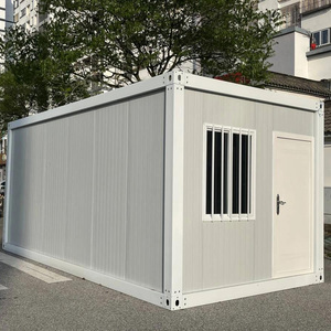 Ufficio da Giardino Prefabbricato Design Portatile Casa Container Ecologica Modulare <span class=keywords><strong>con</strong></span> Pareti in <span class=keywords><strong>Vetro</strong></span> - Product Image 2