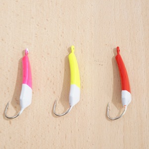5 Couleurs 1/2 Oz Pompano Jig Goofy Jig Blanc & Rose Avec Chartreuse & Vert Teaser - Product Image 4
