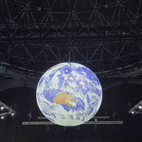 Pantalla LED Esférica de 2.5m de Diámetro, Globo LED Creativo con Forma de Tierra, con Brillo de 400cd y 3 Años de Garantía