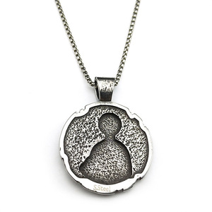 Europäische und Amerikanische Retro-Halskette mit Papst-Weisheits-Sage-Erzbischof-Anhänger aus Titanstahl, Herren-Edelstahlkette - Product Image 4