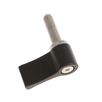 Vis de serrage manuelle M4 réglable en acier inoxydable avec bouton en alliage d'aluminium de 17 mm, adaptateur de verrouillage pour cage de caméra reflex numérique et plaque de fixation