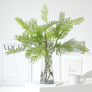 Plante artificielle en feuilles de fougère mimosa, 30cm-100cm de haut, simulation réaliste, fleur décorative pour mariage en extérieur, décoration intérieure - Product Image 2