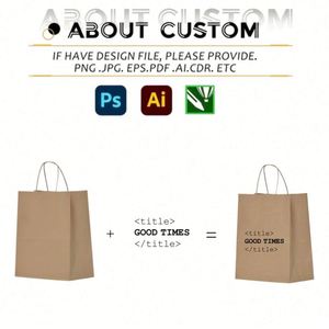 Custom With Handles 8X4.5X10.8 Inch <b>Gift</b> Bulk Brown Kraft Paper Bags for Retail Party Shopping Favor - Product Image 3