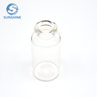 Vente en gros de flacons tubulaires en verre transparents stériles de 20ml flacons en verre antibiotique pour injection
