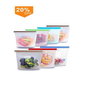 amazon best sellers Reusable Silicone Food Storage Bag Leakproof Silicone Sandwich Bag
