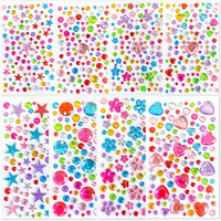 Autocollants en cristal adhésifs, feuilles de strass colorés, pierres précieuses pour le visage, bijoux pour le corps, bricolage, décoration pour ongles et cheveux