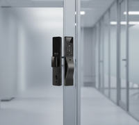 Cerradura Inteligente de Seguridad con App Tuya/TT Lock para Desbloqueo por Huella Dactilar, Grado C de Seguridad, Fácil Instalación, para Puerta Principal Exterior de Madera
