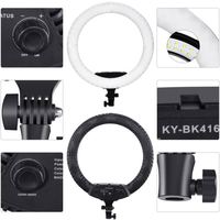 Lampe Annulaire LED de 18" Professionnelle pour Photos, Maquillage et Selfies