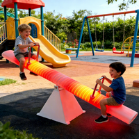 Lámpara LED Eléctrica para Jardín, Exterior, Impermeable IP66, de Plástico, para Paisajismo, Cuadrada, Tipo Seesaw, Iluminación para Parques Infantiles, Integración Sensorial