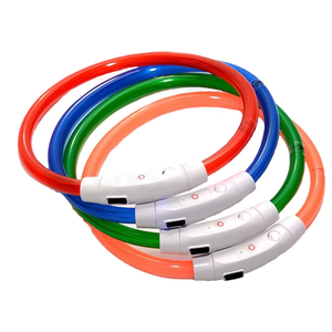 Collar <span class=keywords><strong>LED</strong></span> Recargable USB-C al por Mayor, Elegante Collar de Plástico Brillante para Perros y Gatos para Seguridad Nocturna - Product Image 4