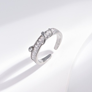custom plata 925 <b>silver</b> Minimalist Gold plated Amethyst <b>ring</b> Everyday Wear dainty Geometric open <b>adjustable</b> zircon ladies <b>rings</b> - Product Image 3