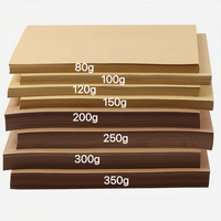 Large-sized Anti-Curl Recyclable Kraft Paper for Books Customizable Painting Kraft Cardstock Multiple Options