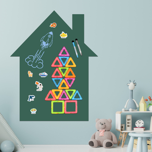 Calcomanía de pared Popular, juego de <span class=keywords><strong>pizarra</strong></span> magnética autoadhesiva, <span class=keywords><strong>pizarra</strong></span> para escribir y enviar mensajes, decoración fácil del hogar para educación de niños - Product Image 6