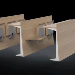 Set di mobili per la scuola universitaria in acciaio moderno, - Product Image 4