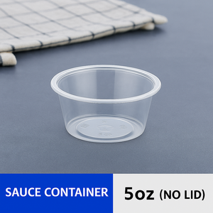 Tasse à sauce jetable en plastique ronde épaissie assaisonnement sauce à tremper boîte d'emballage à emporter petite boîte à lunch en gros - Product Image 5