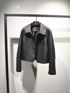 Manteau en cuir PU pour femme 2026 – Nouvelle collection automne-hiver – Blouson moto décontracté et tendance avec boutons - Product Image 4