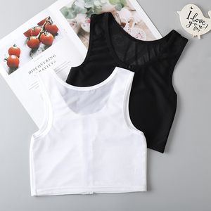 Haut de compression transgenre à fermeture éclair frontale, respirant et écologique, pour transgenres et tomboys - Product Image 6