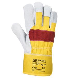 PORTWEST - A219YREXL Premium Chrome Rigger guante Amarillo/rojo-GUANTES EAN 5036108327911 - Product Image 2