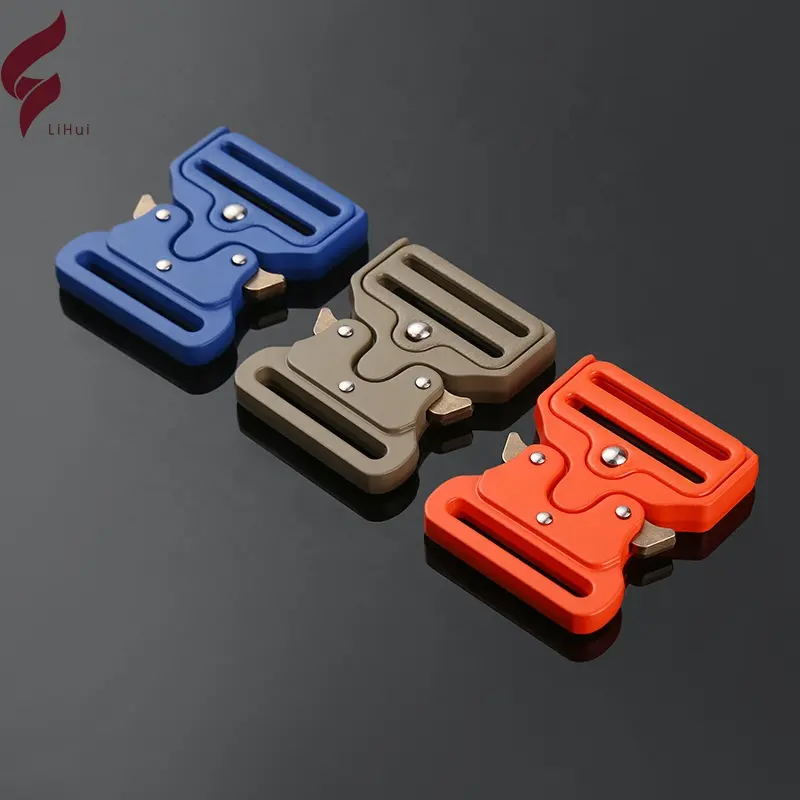 Lihui Hot Sale Leather Dog Collar Accessories Various Color Shoe Buckle Metal Men Buckles For Luggage Bags