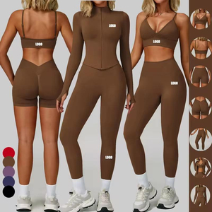<span class=keywords><strong>Abbigliamento</strong></span> Sportivo all'Ingrosso: Giacca, Leggings e Reggiseni Senza Cuciture per Palestra e Yoga, Taglie Forti, per Donna - Product Image 1