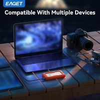 EAGET G91 1TB Disco Duro Externo Resistente al Polvo, Agua y Golpes para Portátil USB3.0 5Gbps, Disco Duro Portátil HDD