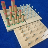 Planche d'entraînement en bois pour la rééducation de la dextérité des doigts, dispositif de physiothérapie pour l'exercice des doigts en cas d'AVC ou d'hémiplégie