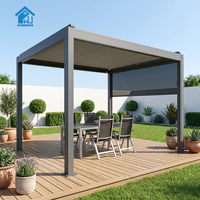 Pergola à lames orientables en aluminium Sweet Home pour un espace de vie extérieur moderne