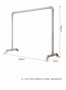 厂家直销不锈钢弧形落地式衣物晾衣架，适合家庭卧室阳台使用 - Product Image 5