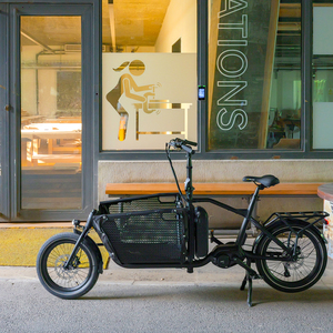 Nuovissima Bicicletta Cargo con Telaio in Lega di Alluminio, 9 Velocità, Freni a Disco Idraulici, Capacità di Carico 180kg, Bici per Pendolari e Famiglie - Product Image 1