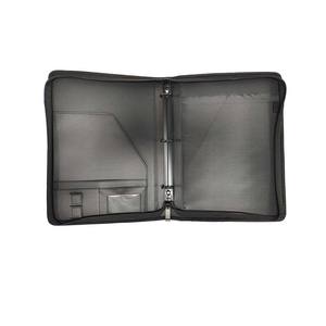 <span class=keywords><strong>Carpeta</strong></span> de bolsa de archivo <span class=keywords><strong>tipo</strong></span> cremallera multifuncional A4 Clip de documento de administrador de cuero <span class=keywords><strong>Carpeta</strong></span> de documentos de encuadernación de hojas sueltas de tres agujeros - Product Image 1