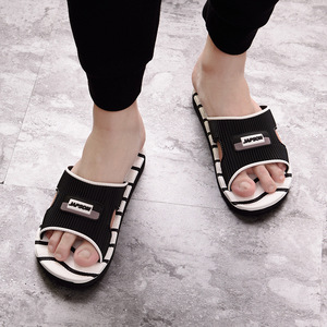 Men's outdoor <b>slippers</b> - PVC material, lightweight and soft, with striped design, anti-slip and durable, perfect for summer. - Product Image 2