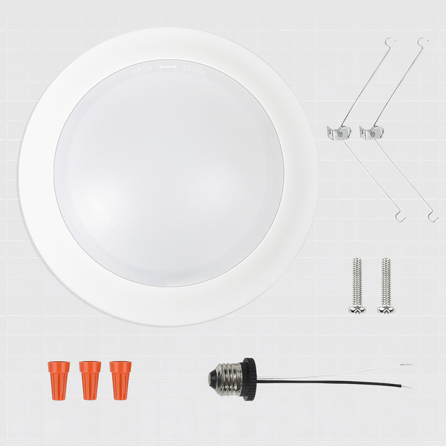 Modern Ultra Thin One Piece ETL Certified LED Disk Light 5CCT Adjustable 6-inch Led Mount Light