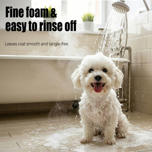 Shampoo pour animaux de compagnie Nunbellpets, nettoyant antibactérien, bain pour chiens et chats, formule naturelle douce, shampooing désodorisant pour le toilettage des animaux - Product Image 5