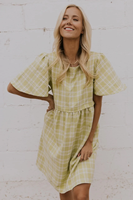 Robe d'allaitement à carreaux pour maman, vente en gros, vêtements d'allaitement et de maternité pour l'allaitement et l'alimentation du bébé