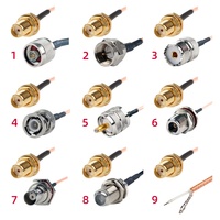 Pigtail SMA MCX MMCX 10-32 BNC TNC FME U.FL cloison femelle vers N prise mâle RG316 assemblage de câble d'antenne d'extension de cavalier coaxial
