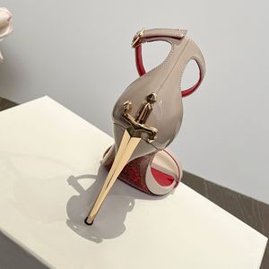 Sandalias de tacón de aguja con suela roja de charol y correa, cierre de hebilla, estilo hermana real, súper sexys, novedad de verano 2026 para mujer - Product Image 5