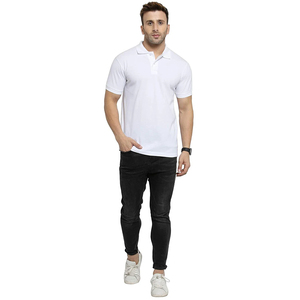 Polo en coton premium 240 GSM, toucher doux, tissu épais, coupe classique, style décontracté chic, fabrication OEM, marque privée, vêtements pour hommes - Product Image 6