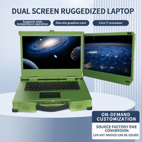 Portátil Robusto de 15.6 Pulgadas con Pantalla Dual FHD, Intel I7-12700H, 32GB RAM, 1TB SSD, RTX3050, Industrial, Portátil, OEM, ODM, en Stock