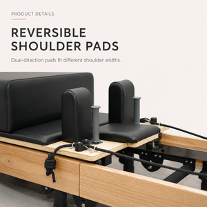 Máquina de Pilates Reformer Comercial de Madera de Roble con Logotipo Personalizado y Color de Cuero, Directo de Fábrica para Estudios Profesionales - Product Image 2