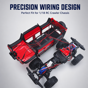 Kit d'éclairage LED <span class=keywords><strong>1</strong></span>/<span class=keywords><strong>18</strong></span> pour Crawler RC, projecteurs avant et arrière, adapté aux pièces et accessoires de modification et d'amélioration pour Crawler - Product Image 2