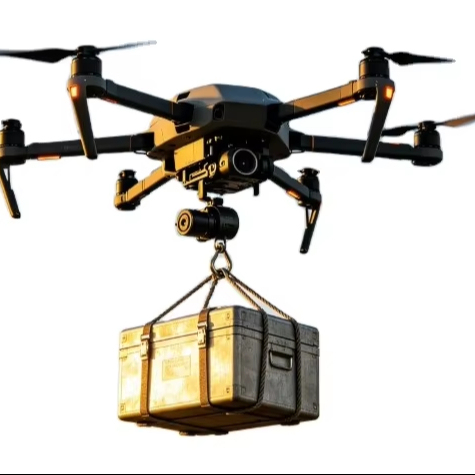 UAV Lifting Winch, Heavy-load Airdrop Payloader, Pay-out Device, Aerial Hoist, Rappelling Gear, Crane, Lifting Delivery Unit